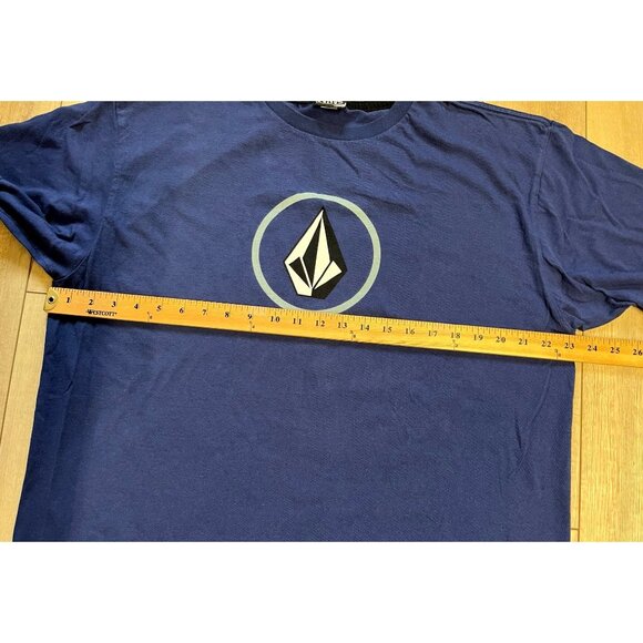 Volcom Graphic Logo T-Shirt Mens XL Blue Short Sleeve VTG Y2K Surfer Skater - Picture 2 of 7